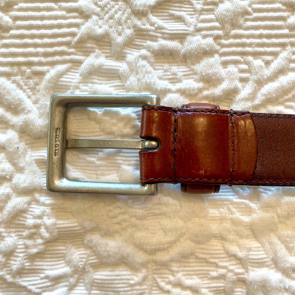 Men's Eddie Bauer Leather Belt - Picture 10 of 10